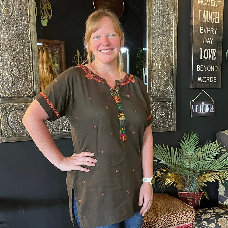 Brown Sindhi Shirt